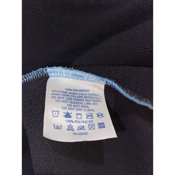 Lands End Women’s Blue Fleece Full Zip Jacket Drawstring with Hood Size XL 18-20 - Picture 9 of 12